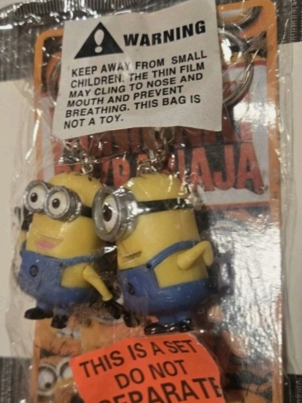 New On Card Minions Key Chains 2 Pack Despicable Me 2
